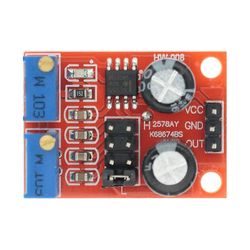 Kredsløbstilbehør ne555 pulsfrekvenscyklus justerbart modul 10khz -200khz firkantet bølgesignalgenerator til arduino diy kit Rød