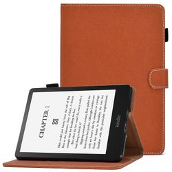 varten Kindle Paperwhite5 2021 Light Star Solid Color Flat Brown Ruskea Style C Amazon Kindle Paperwhi