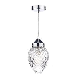 Dar Lighting Agatha Dome Vedhæng Lyspoleret Krom, 1x E27