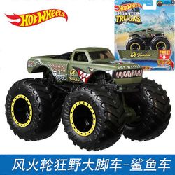 Alkuperäinen Hot Wheels Monster Trucks Automalli Diecast 1/64 Big Foot Vehicle Wild Muscle Giant Wheel Pack Lasten lelut pojille lahja 25