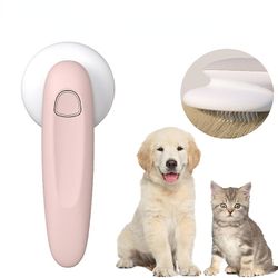 Dercass Pet Cat Comb Hair Remover Selfcleaning Flea Comb For Hund fjerner Grooming Cats Hair Brush Trimmer