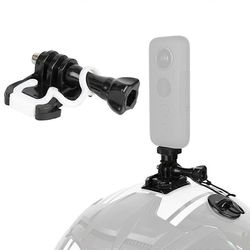 Tyypin A kypärän kiinnikesarja Insta360: lle, toimintakameran alumiiniseoksesta valmistettu moottoripyörän kiinnityssarja