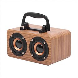 Puinen kaiutin Bluetooth 5.0 kaksikanavainen stereo FM-radiolla, B