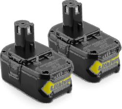 [2 pakker] 18v 5.0ah Li-ion batteribytte For Ryobi 18v En + P108 P107 P104 P105 P102 P103 Trådløse Verktøy