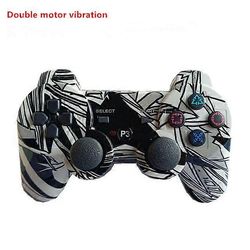 Langaton bluetooth-ohjain PS3-ohjaimelle PS3: lle Langaton ohjaussauva PS3-pelikonsolille, peliohjaimelle PC-peliohjain Tummansininen