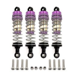 Lertenys Wltoysille 144001 124019 124018 4kpl iskunvaimentimen vaimentin pelti Rc-auto