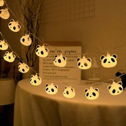 Söpö panda merkkijono valot 10/20LED keiju valaistus sarjakuva USB paristokäyttöinen LED keittiö merkkijono valo yövalaisimet huoneen valo