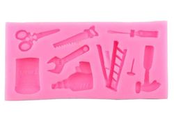 Silikone Fondant Forme 9 Hulrum Cake Fondant Moulds Chokolade Candy Tools 1pcs