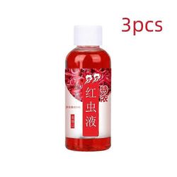 3kpl kalahoukutin 60ml tiivistetty rehusyöttipesämateriaali luonnonvaraiseen kalastukseen karppi pesca-hyönteisviehe punainen mato kalahaju lisäain...