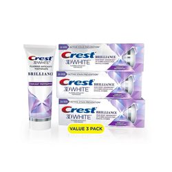 Crest 3d valkoinen kirkkaus + fluoridi onteloa estävä hammastahna, 3,9 oz x 3 ea