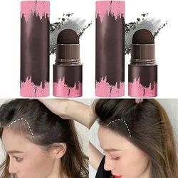 unbrand Hairline Powder Stick, Hair Shadow Powder Root Touch Up Powder, Vandtæt Hair Shading Sponge Pen Hair Filler Powder Perle-sort 2pcs