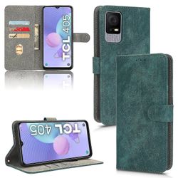 Deksel til Tcl 408 RFID Blocking Flip Cover Magnetic Wallet Kompatibel med Tcl 408-deksel Grønn