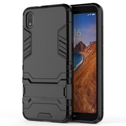 Shockproof rustning sag for xiaomi mix2 med støttefod all inclusive dække sort rpc6069