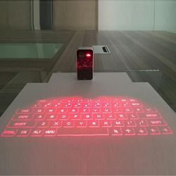 SeenDa Wireless Mini Laser Keyboard - Tasku kannettava virtuaalinen näppäimistö LED-projektio Windowsille, IOS: lle, Mac OS X: lle ja Android Graylle