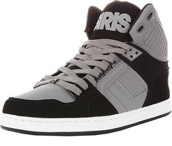 Osiris NYC 83 CLK Black Grey Wihte Miesten Hi Top Luistelukengät-9 Musta Harmaa Wihte 9 UK 43 EU 10 US
