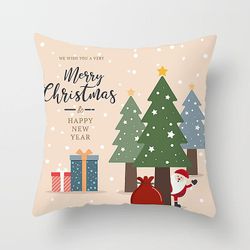 Witdreamer Christmas Elg Bil Serie Dekorative Pudebetræk Pudebetræk 37