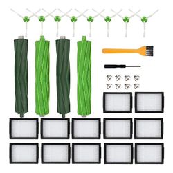 Reservedele til Irobot Roomba I&e Serie I7 I7+ E5 E6 E7 Støvsugergummibørster Hepa Filtrerer sidebørster