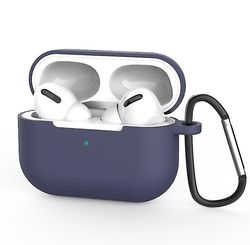 Mikasa Gælder for Airpods Pro Beskyttelsesdæksel, silikone spænde, ny Apple 3. generation Bluetooth headset Midnight blue