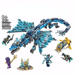 71754 Ninjago Water Dragon Butikker | Byggeklosser | 71753 Fire Dragon - Blokker