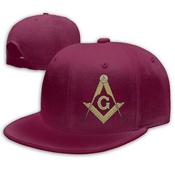 Bricks Masons Kompas & firkant g frimurersymbol baseball kasket Bourgogne One