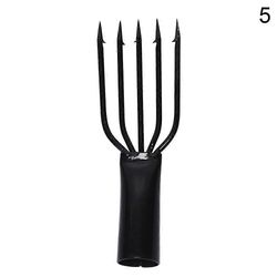 Piikkinen ruostumaton teräs kevät harppuuna 3/4/5 Prong Kalastusvälineet Kalastusbaari Barb Ice Fishing Fork