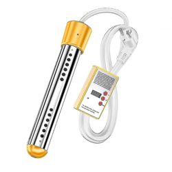 Sähköinen upotettava vedenlämmitin 3000w uima-allas nopea lämmitystanko älykäs ajoitus Xinmu-YuJia keltainen EU1500W