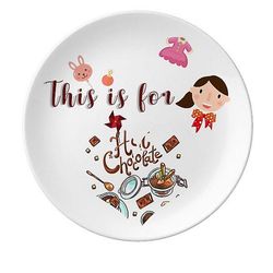 Varm chokolade desserter Drik Frankrig Datter Dessert Plate Dekorative Porcelæn 8 tommer Dinner Home