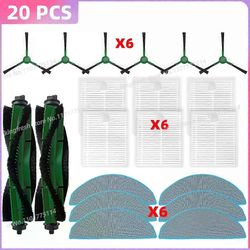 Sopii (iRobot Roomba 105 Combo / Vac) Tyhjiöosat Päätelan sivuharja Moppiliina Pölypussi HEPA-suodattimen tarvikkeet ASETA F