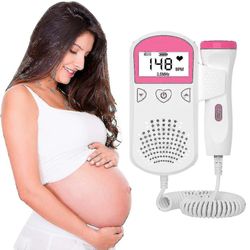 Lcd Display Ultralyd Baby Monitor Fetal Doppler For Gravid Hjem Graviditet Baby Heartbeat Detektor Ingen Stråling