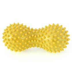 Peanut pvc yoga forsyninger med torne træning massage peanut hånd bold yoga fitness bold oppustet airbag peanut ball 6 farver Sort