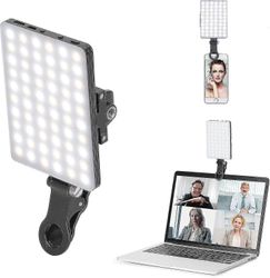 Newmowa 60 Led suuritehoinen ladattava leikkeen täyttövideovalo etu- ja takapidikkeellä, säädetty 3 valotilaa puhelimelle, iPhonelle, Androidille, ...