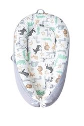 Junoon Baby Lounger 100% pehmeä hengittävä vastasyntyneen lepotuolipesä 0-12 kuukaudeksi Pehmeä lastentuolin lattiaistuin lepotuolille Vauvalla on ...