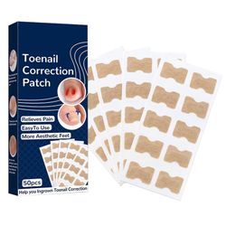 50st Inåtväxt tånagelklistermärke med tånagelhyvelverktyg Toenail Correction Patch Toe Correction Sticker Inget lim