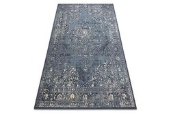 RugsX Tæppe uld NAIN Rosette vintage 7599/50911 navy / beige blå 120x170 cm