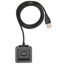 5V 500mA USB-laturin vaihto Fitbit Blaze Smart -kuntokellolle 1m / 3.3ft pituus musta