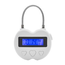 Smart Time Lock LCD-näyttö Time Lock monitoiminen elektroninen ajastin, vedenpitävä usb ladattava Te