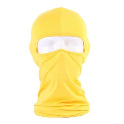Varychmoo Ski Balaclava Fuld ansigtsmasker Cykler Motorcykel Hjelm Snood Hals Varmere Gul