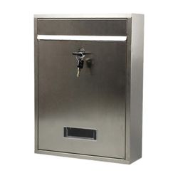 Seinään kiinnitettävä avainlukkopostilaatikko toimistoon, käytävään, kotikäyttöön - turvallinen metallinen postilaatikko säänkestävällä muotoilulla