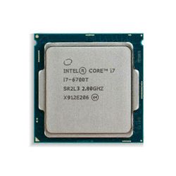 Core i7-6700T -suoritin - kanta LGA 1151 4 ydintä, 8 säiettä, 2,8 GHz, 8 Mt, L3-välimuisti, 35 W.