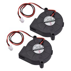 5015 jäähdytystuuletin 50x50x15mm 12V / 24V harjaton tuulettimen tuuletin 2-nastainen liitin 3D-tulostimen osille 12V 2PCS
