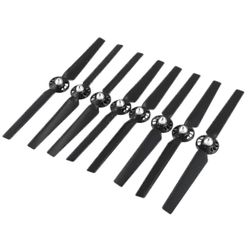 8kpl potkuri yhteensopiva Yuneec Q500 Typhoon 4k Drone -varaosien kanssa (musta)