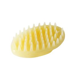 Blød blid silikone børster Pet Skive Hund Cat Massage Brush, 76x43mm