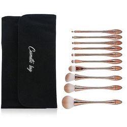 Coosilo 10stk Makeup børster sæt børster Håndværk Eyeliner Læbe og makeup børste