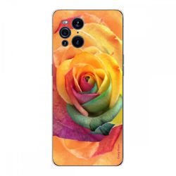 Crazy Kase Shell til Oppo Find X3 Pro Soft Silikone 1 mm, Pink Farvet Blomst
