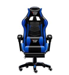 Ruili Professionel Computer Chair Lol Internet Cafeer Sports Racing Chair Wcg Play Gaming Chair Office Chair Chair Blå