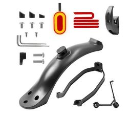 Xqday Scooter Bagskærm. Bagskærm beslag &hale lys &bag skærmskærm &front krog &reflekterende rem til Xiaomi M365 / M365 Pro Elektrisk Scooter Replace