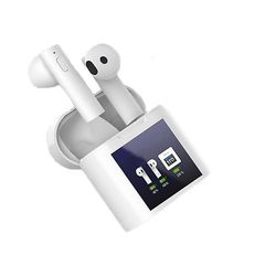 Ebox Tws dobbelt mini sport bluetooth headset med silikone termometer og digitalt display
