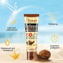 kollageeni aurinkovoide SPF 50 suoja kasvojen aurinkosuojageeli eristysvoide valkaisu kasvojen kosteusvoide UV-kestävä voide