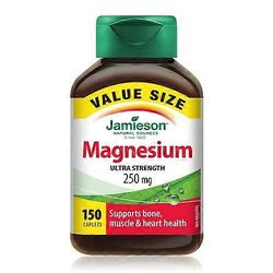 Jamieson Vitamins Ultra Strength Magnesium, 250 mg, 150 kapselia