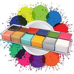Barsinfi 12 Body Paint Oil, Professionel ikke giftig Makeup Palette